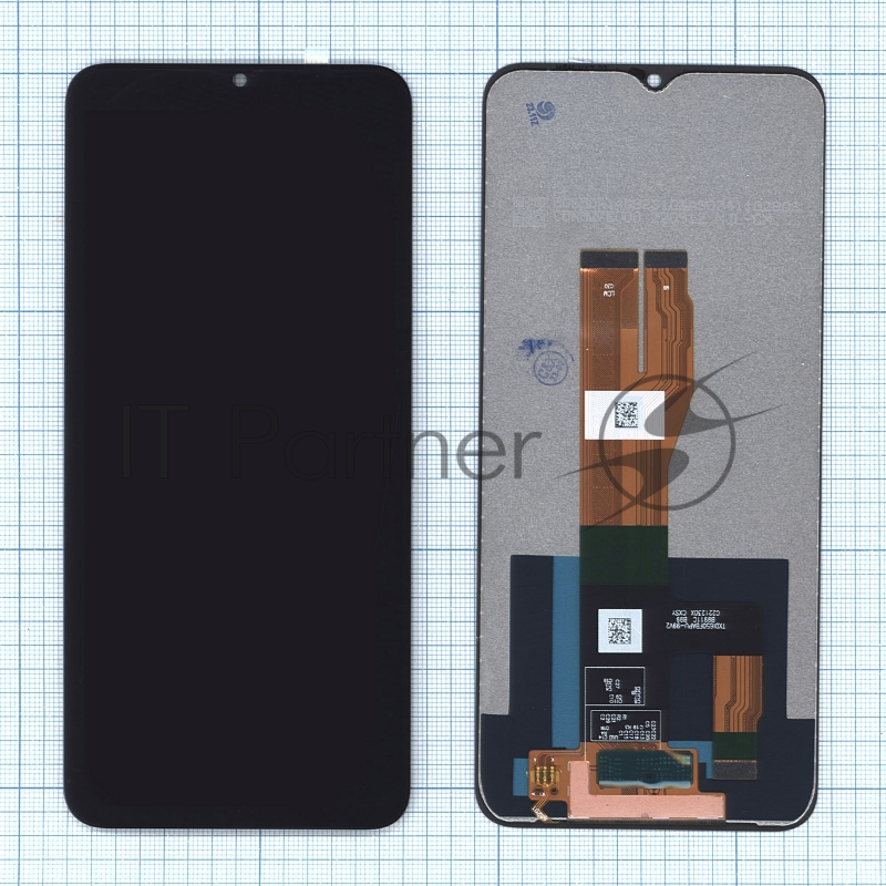 Дисплей (модуль) для Realme C30s (RMX3690) в сборе с тачскрином черный