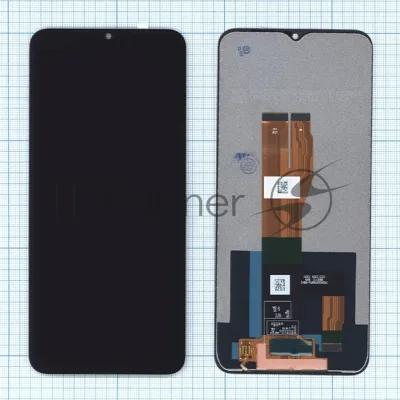 Дисплей (модуль) для Realme C30s (RMX3690) в сборе с тачскрином черный