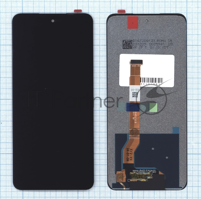 Дисплей для Realme 11 4G (RMX3636) в сборе с тачскрином черный orig lcd