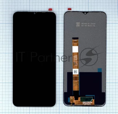 Дисплей для Realme Narzo 10, Narzo 10A в сборе с тачскрином черный