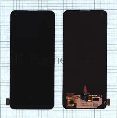 Дисплей (модуль) для Realme 8 Pro в сборе с тачскрином (OLED) черный