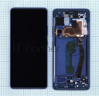 Дисплей для Samsung Galaxy S10 Lite SM-G770F/DS синий с рамкой