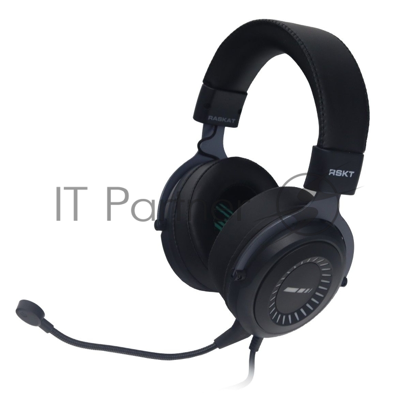 Гарнитура Raskat Strike 3U чёрный, проводная, USB, съёмный микрофон, подсветка
