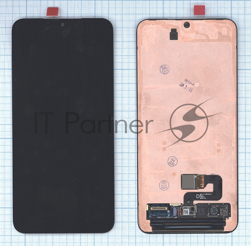 Дисплей для Samsung Galaxy S23 Plus SM-S916B в сборе с тачскрином черный orig