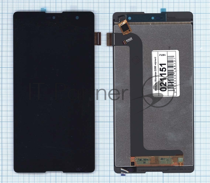 Дисплей для Micromax Canvas Fire 5 Q386 черный
