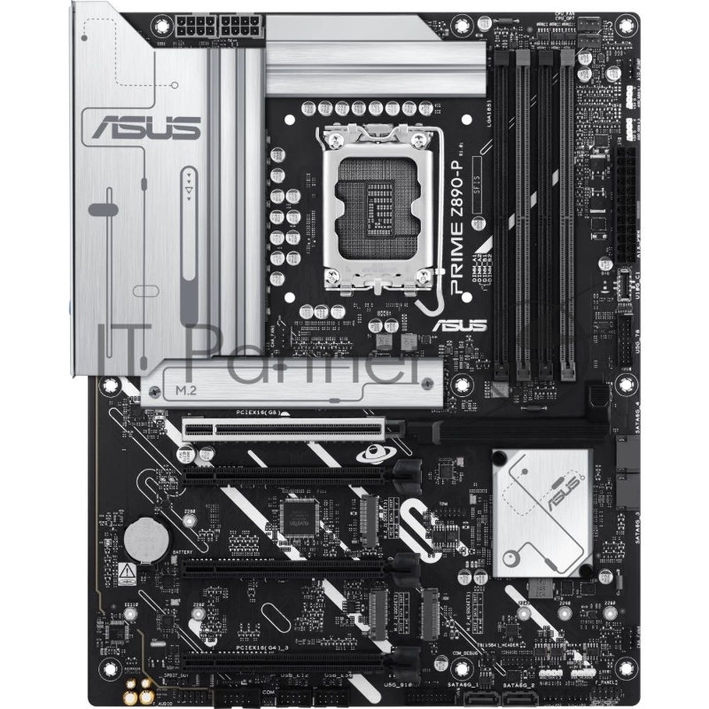 Материнская плата ASUS PRIME Z890-P, LGA 1851, Intel Z890, 4xDDR5, 4xSATA, 4xM.2, 1xPCIe 5.0 x16, DisplayPort, HDMI, USB Type-C, 1x2.5Gb LAN, 3x3.5 мм, 7.1, ATX