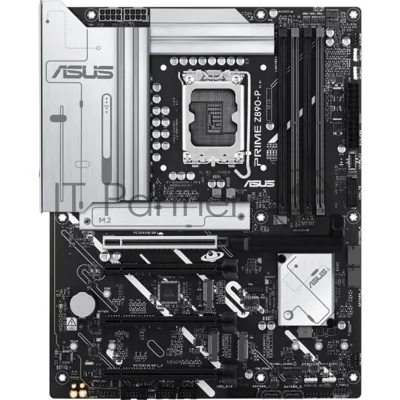 Материнская плата ASUS PRIME Z890-P, LGA 1851, Intel Z890, 4xDDR5, 4xSATA, 4xM.2, 1xPCIe 5.0 x16, DisplayPort, HDMI, USB Type-C, 1x2.5Gb LAN, 3x3.5 мм, 7.1, ATX