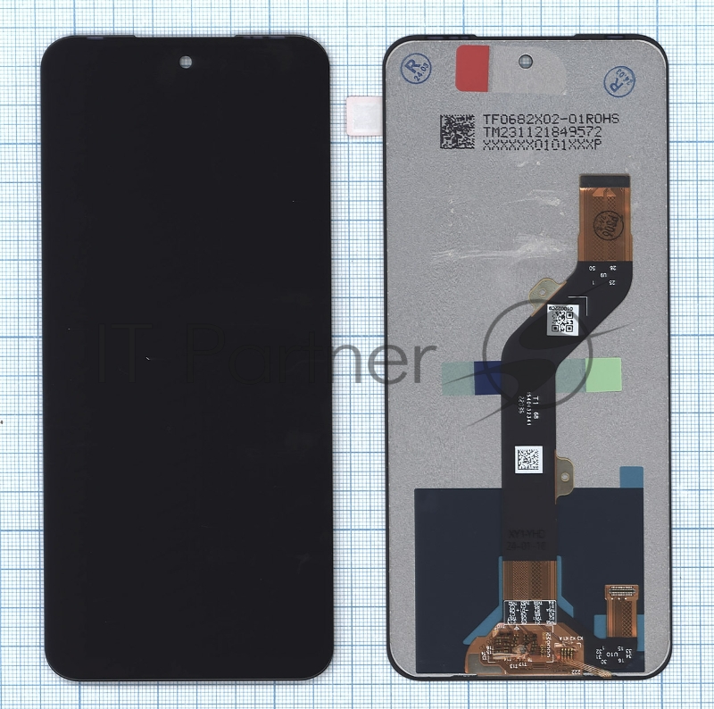 Дисплей для Infinix Hot 12 Play (X6816D) в сборе с тачскрином черный