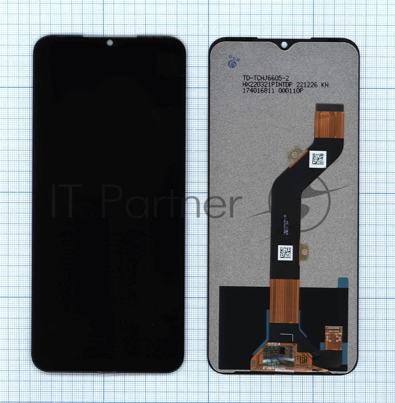 Дисплей для Infinix Hot 12 Pro в сборе с тачскрином черный