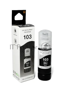 Чернила NVPrint 103 (NV-C13T00S14A) для Epson L1110, L3100 (70 мл) черный (в коробке) совместимые