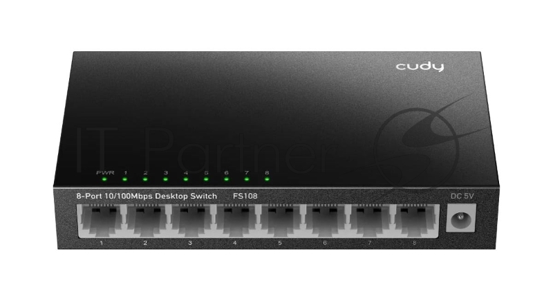 Коммутатор Cudy FS108, 8×100 Мбит/с