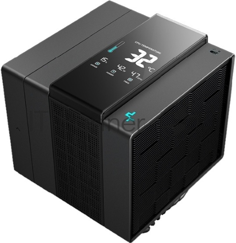 Кулер для процессора DEEPCOOL ASSASSIN IV VC VISION черный, 120 мм, алюминий/медь, 1800 об/мин, 29.3 дБ, 4 pin, 300 Вт, 172 мм