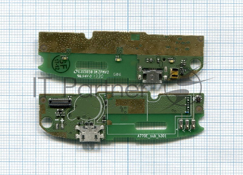 Плата разъема питания с микрофоном для Lenovo A750 A770