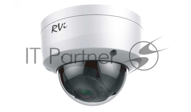 Видеокамера IP 4Мп купольная с ИК-подсветкой до 30 м (2.8мм) RVi-1NCD4054 (2.8) white
