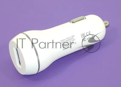 Автомобильное зарядное устройство AMPERIN CCW-1USB USB DC 5V 3.0A/9V 2A/12V 1.5A белый
