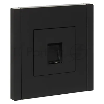 Розетка компьютерная RJ45 кат.6 IEK FORTE&PIANO FP131 черный