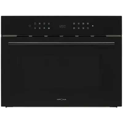 Встраиваемая микроволновая печь Krona ONYX 45H mw BL/BL черный, 38 л, 1000 Вт, переключатели - сенсор