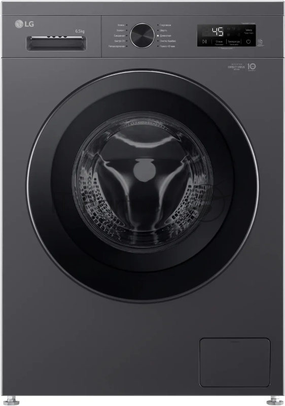 Стиральная машина LG F2Y1WS6J темно-серый, загрузка фронтальная 6,5 кг, 1200 об/мин., класс: A