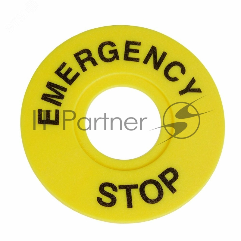 Бирка "Стоп" OptiSignal D22 A45-MH2260 круглая 60 мм (EMERGENCY STOP) ZBY9320