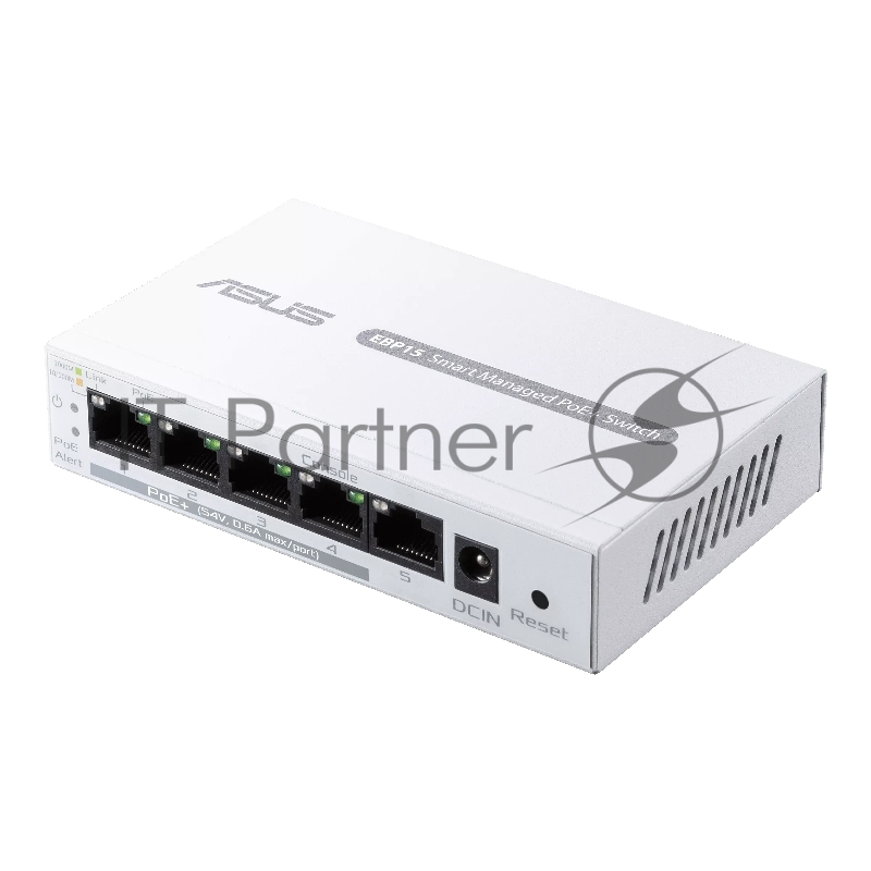 Коммутатор ASUS ExpertWiFi EBP15, 5×1 Гбит/с (4×PoE+), настраиваемый