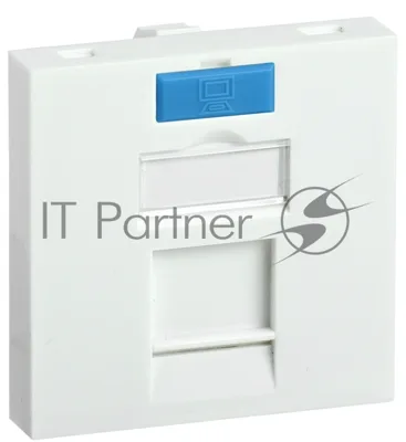 Вставка IEK ITK 45х45мм для 1 мод. Keystone Jack с маркером