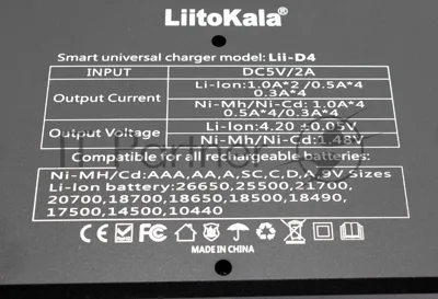 Зарядное устройство LiitoKala Lii-D4