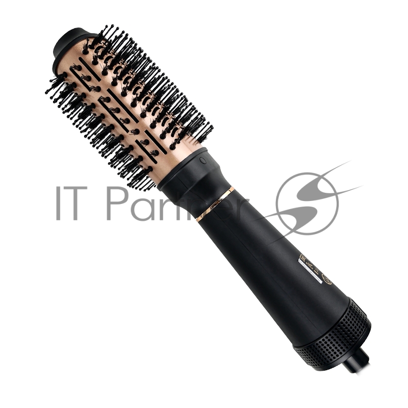Фен-щетка Centek CT-2062 черный/золотистый, 1200 Вт, 80 мм, ионизация