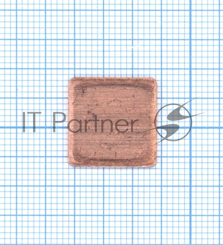 Медная термопрокладка 15x15x0.4 мм, 400 Вт/(м⋅К)
