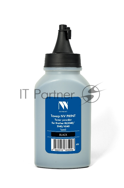 Тонер NVPrint для Brother HL3040/3140/4040 Type2 (60г) черный совместимый