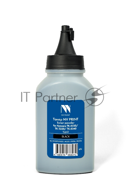 Тонер NVPrint для Kyocera TK-5220/TK-5230/TK-5240 Type2 (65г) черный совместимый