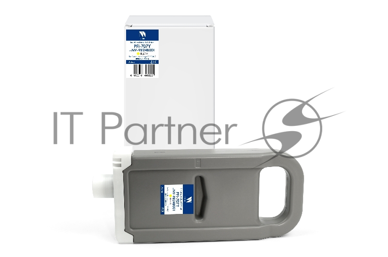 Картридж струйный NVPrint PFI-707Y NV-9824B001) желтый для Canon ImagePrograf iPF830/iPF831/iPF840/iPF841/iPF850/iPF851 (700 мл) совместимый