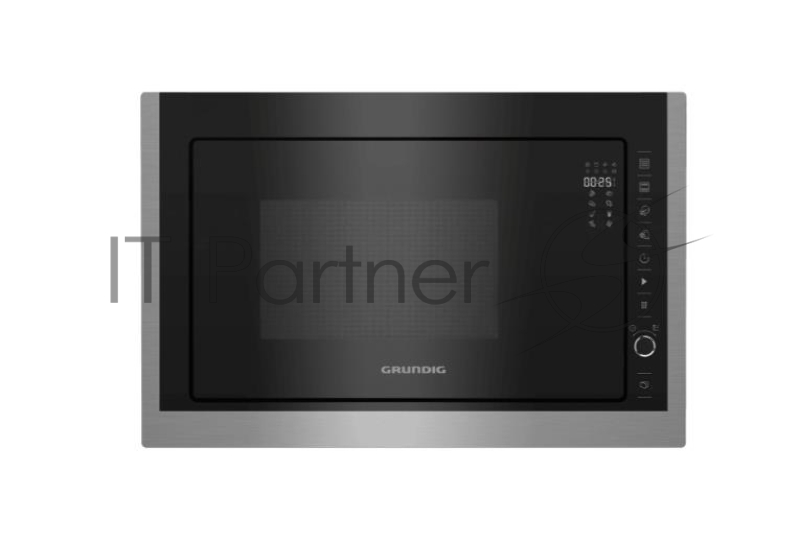 Встраиваемая микроволновая печь Grundig GMI 11311 X черный, 25 л, 900 Вт, переключатели - сенсор, поворотный механизм