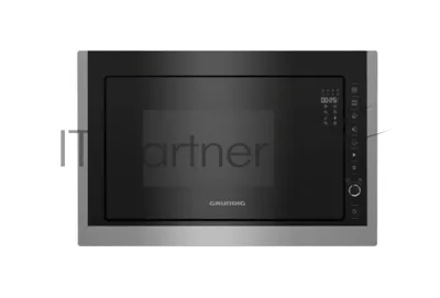Встраиваемая микроволновая печь Grundig GMI 11311 X черный, 25 л, 900 Вт, переключатели - сенсор, поворотный механизм