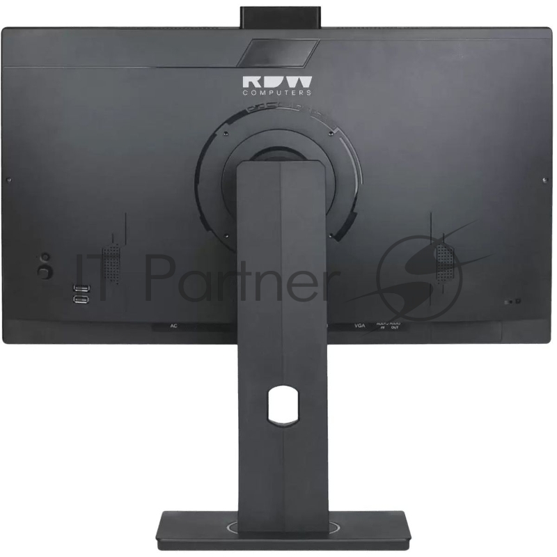 Монитор 23.8" RDW Computers RDW2402K IPS 1920x1080, 75 Гц, 5 мс, 16:9, 300 кд/м², 1xHDMI, 1xDP, 1xVGA, 2x3 Вт, веб-камера, черный