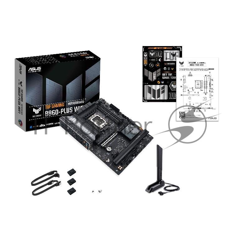 Материнская плата ASUS TUF GAMING B860-PLUS WIFI, LGA1851, Intel B860, 4xDDR5, 4xSATA, 3xM.2, 1xPCIe 5.0 x16, DisplayPort, HDMI, USB Type-C, 1x2.5Gb LAN, 5x3.5 мм, 7.1, ATX