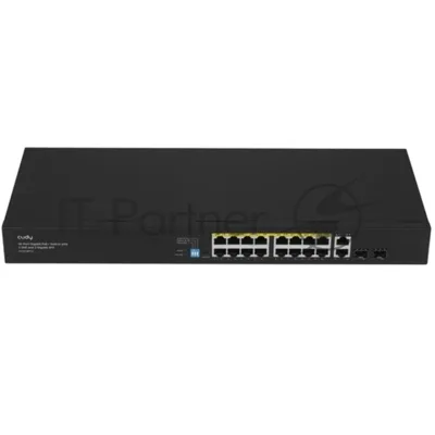 Коммутатор Cudy GS1018PS2, 16×1 Гбит/с, 2×1 Гбит/с Combo (RJ-45/SFP), 2×1 Гбит/с SFP