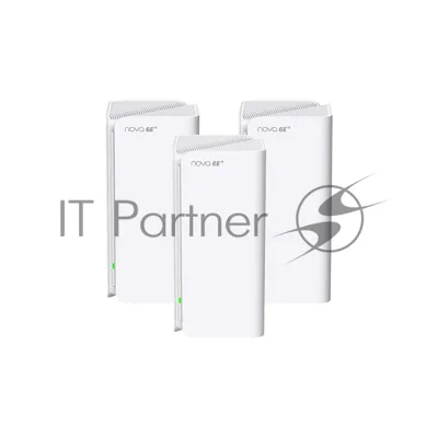 Трехдиапазонная гигабитная Wi-Fi Mesh система Tenda MX21 Pro (3-pack) AXE5700, 2,4/5/6 ГГц, до 5665 Мбит/с, 3x1 Гбит/с