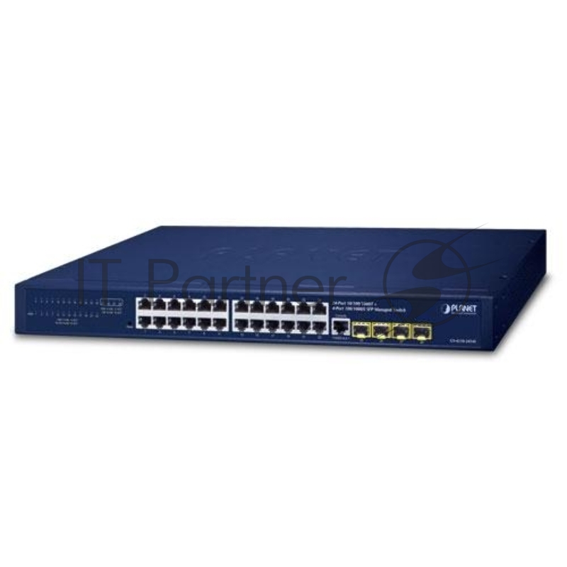 Коммутатор PLANET GS-4210-24T4S, 24×1 Гбит/с + 4×1 Гбит/с SFP, управляемый