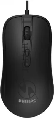 Мышь проводная Philips SPK7214 черный, 1600 dpi, USB, кнопки - 4