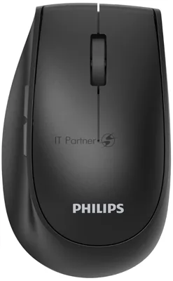 Мышь беспроводная Philips SPK7627 черный, 1600 dpi, радиоканал, Bluetooth, USB, кнопки - 5