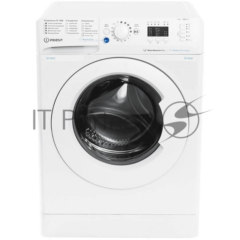 Стиральная машина Indesit BWSA 7109 WWV белый, загрузка фронтальная 7 кг, 1000 об/мин, класс: A