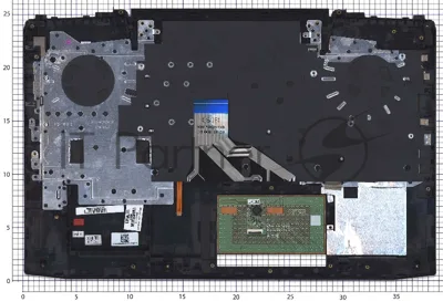 Клавиатура для ноутбука HP Omen 15-CE черная с подсветкой, Топкейс