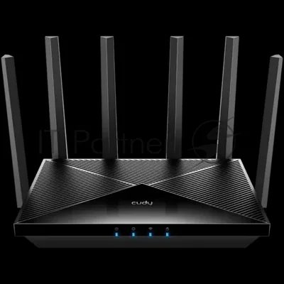 Маршрутизатор Cudy APP BE6500 2.5G Dual Band Wi-Fi 7 Mesh Router, Chipset Broadcom, 802.11be/ax/ac/a/b/g/n, 5764Mbps at 5GHz + 688Mbps at 2.4GHz, 1 x 2.5Gbps WAN Port, 4 x 10/100/1000Mbps Ports, 6 x 5dBi fixed antennas, WiFi router/AP/Repeater/WISP Mode, PPTP/L2TP/OpenVPN/WireGuard, MLO, MU-MIMO, Guest network, WPS, DDNS, IPv6, IPTV, WOL, WPA3, TR069/TR098/TR111/TR181