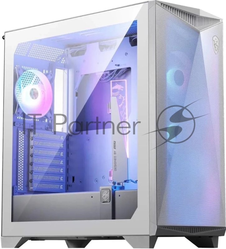 Компьютерный корпус MSI MPG GUNGNIR 300R AIRFLOW White, Midi Tower, EATX,2xUSB 3.2 Gen 1, 1xUSB 3.2 Gen2 Type-C,4x120мм PWM ARGb Fan, ARGb+PWM Control Board, Tempered Glass Window