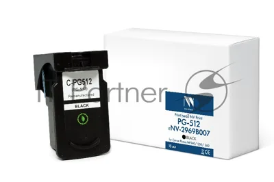 Струйный картридж NVPrint PG-512 (NV-2969B007) Black для Canon Pixma MP240/250/260 (15 мл) совместимый