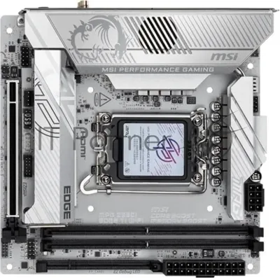 Материнская плата MSI MPG Z890I EDGE TI WIFI, LGA1851, Intel Z890, 2xDDR5, 0xSATA, 3xM.2, 1xPCIe 5.0 x16, HDMI, USB Type-C, 1x5Gb LAN, Thunderbolt, 2x3.5 мм, 7.1, mini-ITX
