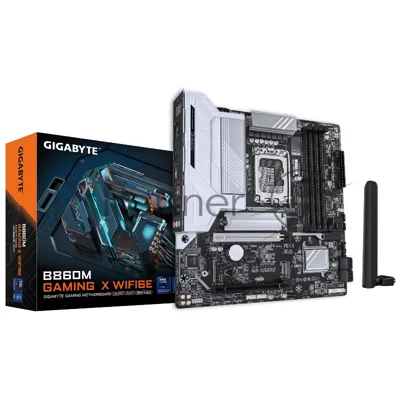 Материнская плата GIGABYTE B860M GAMING X WIFI6E, LGA1851, Intel B860, 4xDDR5, 4xSATA, 2xM.2, 1xPCIe 5.0 x16, DisplayPort, HDMI, USB Type-C, 1x2.5Gb LAN, 3x3.5 мм, 7.1, microATX
