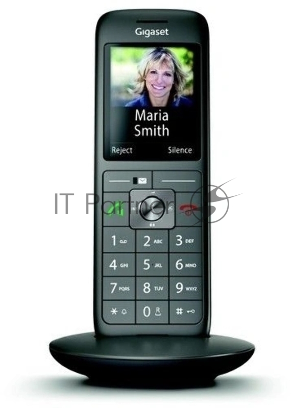 Дополнительная трубка Dect Gigaset CL660HX HSB RUS черный для CL660