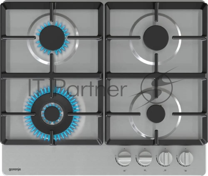 Газовая варочная поверхность Gorenje GW641XHF, 4 конфорки, нержавеющая сталь, 8500 Вт