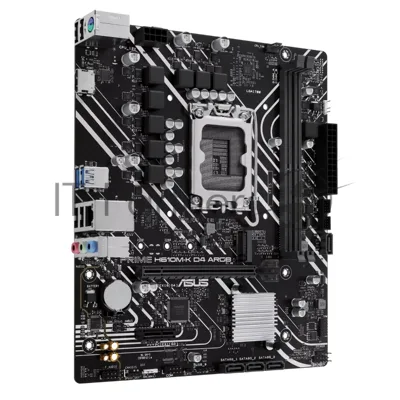 Материнская плата ASUS PRIME H610M-K D4 ARGB, LGA1700, Intel H610, 2xDDR4, 4xSATA, 1xM.2, 1xPCIe 4.0 x16, HDMI, 1x1Gb LAN, 3x3.5 мм, 7.1, microATX